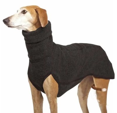 OLOEY Fleece hondenkleding- warme winterjas voor honden- coltrui- knus jasje- zacht vest- stijlvolle outfits voor kleine- middelgrote en grote honden- donkerblauw