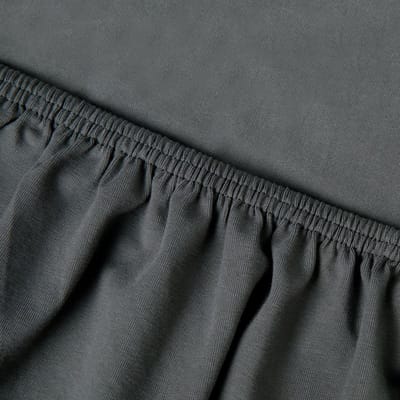 Kayori Saiko Hoeslaken Premium Jersey - 80-100x200-220cm - Matrasdikte 35 cm - Biologisch Katoen - Antracite