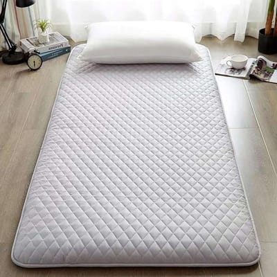 Japanse Vloermatras - Opvouwbaar Futon - Comfortabel Slapen - Ademend & Flexibel - 150x200cm - Grijs