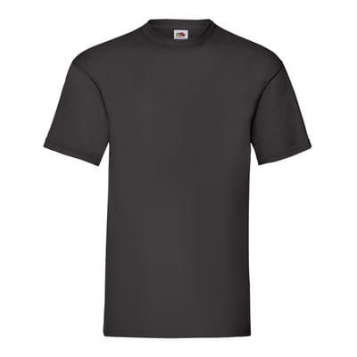Fruit of the Loom Unisex Adult Waardevol T-Shirt (Zwart)