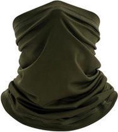 Gezichtsjaal - Groen  - Kraag - Motormasker - Skimasker - Bataclava - Unisex - Uitwasbaar 60 graden