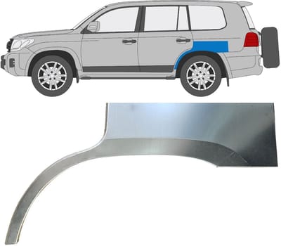 Reparatiepaneel achterspatbord voor Toyota Land Cruiser V8 FJ200 2007- / Links