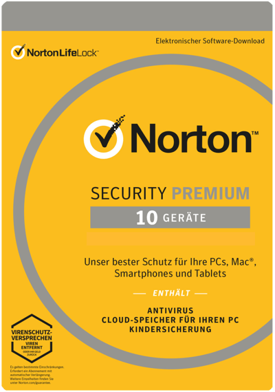Symantec Norton Security Premium 3.0, 10 apparaten 1 Jaar