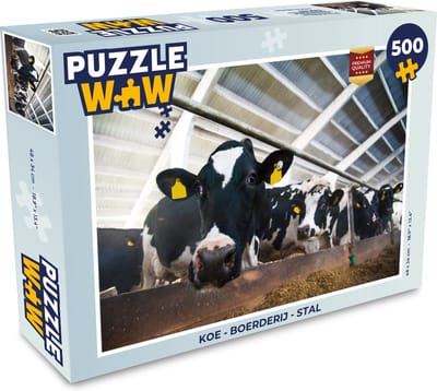 Puzzel Koe - Boerderij - Stal - Legpuzzel - Puzzel 500 stukjes