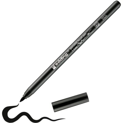 edding 4200 Porselein penseelpen - Zwart