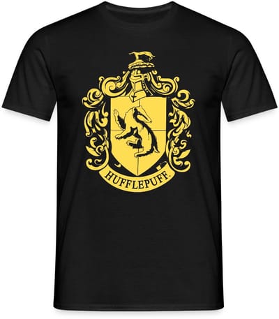 Harry Potter Huffelpuf Afdelingswapen T-Shirt Heren