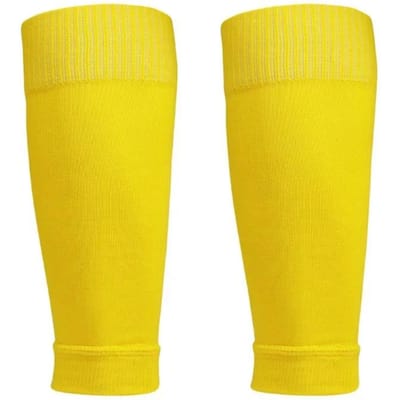 Professionele Voetbalsokken Heren Compressie Beenbeschermers Covers Kinderen Sport Gebreid Zweetabsorberend geel