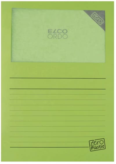 Elco Zero L-map recyclebaar A4 groen 100 stuks