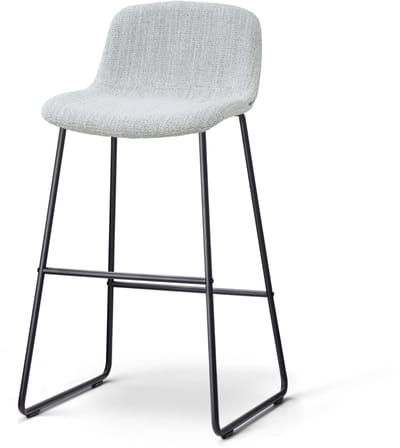 Nolon Nino-Mats barkruk grijs melange - zwart onderstel - 75 cm