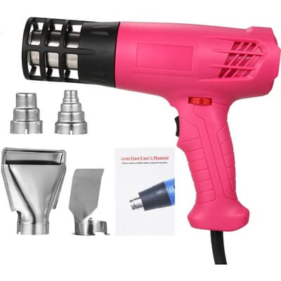 Machine à air chaud 1600-2000W, kit de chauffage à air chaud avec double réglage de la température (122 ℉ ~ 1012 ℉) UK Plug