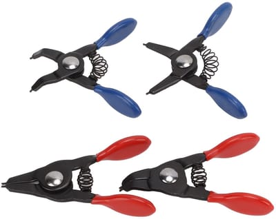 Dailygoody - Mini Retaining Ring Pliers Set - 4-delige Gereedschapsset voor S-Ringen en R-Ringen - Hoogwaardig Metaal - Precisie Gereedschap - Duurzaa