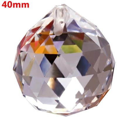 Zon Helder Feng Shui Bal Facet Prismakristal Vanger Hangende Bol 40mm