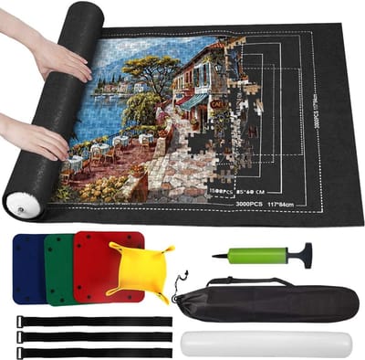 Puzzelmat voor 3000 stukjes – Opbergmat voor puzzels om gemakkelijk te rollen