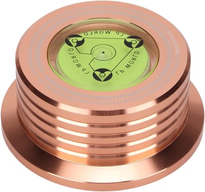 Vinyl Stabilizer voor Platenspeler, Aluminium Gewicht met Waterpas voor LP's en Turntable Disc Clamp, Ideaal voor 50Hz Geluidskwaliteit en Stabiliteit