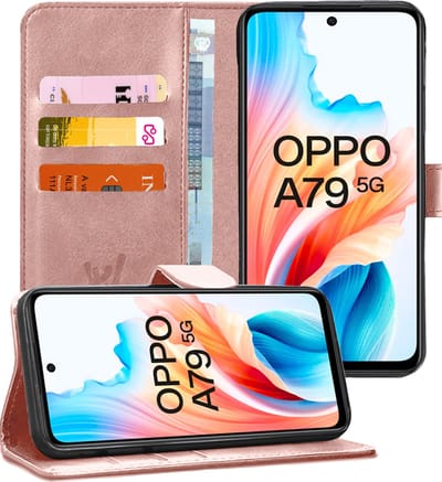Hoesje geschikt voor Oppo A79 - Portemonnee Book Case Rosegoud