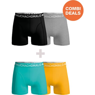 Muchachomalo Boxershort Heren – 4 Pack – 95% Katoen – Heren Ondergoed – Kleding – Stevig Ondergoed – Onderbroeken Heren