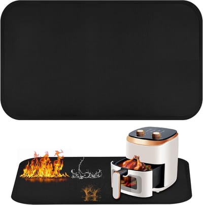 Hittebestendige Keukenmat, 30x45cm Bescherming voor Aanrecht, Waterdichte Silicone Mat voor Airfryer, Koffiezetter en Oven