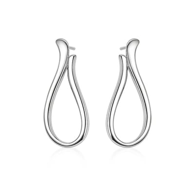 Zilver Oorbellen - Zilveren Oorhangers - Zilver Vuur Oorbellen - Sterling Zilveren - Zilver 925 - Amona Jewelry