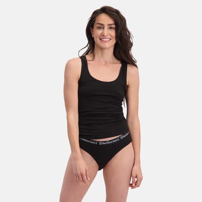Bamboo Basics Zwarte Slips Yara - 3-pack - Maat XXL - Bamboe Ondergoed Dames - Bamboe Slips Dames