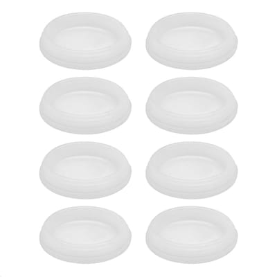 Meubelglijders Set - Stoelglijders Rubber - Vloeren Beschermen - Verwisselbare Inzetstukken - Ø 30 mm - Wit