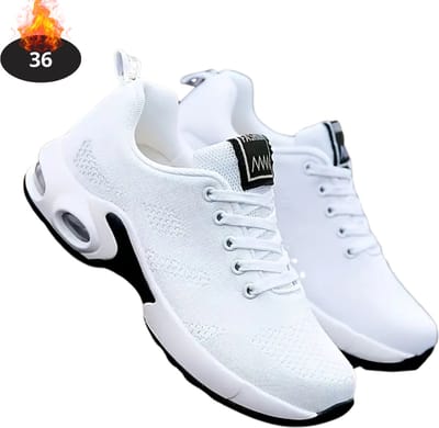 Livano Schoenen Dames - Sneakers - Comfortabel - Sportief - Casual - Volwassen - Wit - Maat 36