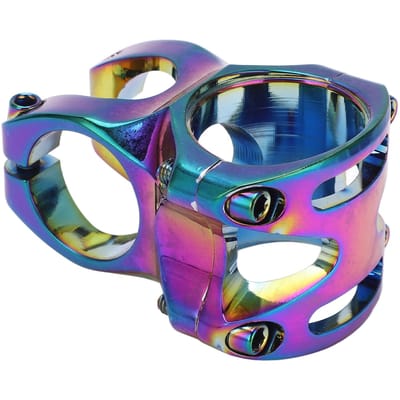 Potence de Vélo Courte Potence de Montagne Creuse 31,8 mm Speed Drop Alliage d'Aluminium CNC Pièce de Potence de Vélo blue
