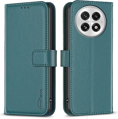BINFEN Hoesje - Geschikt voor OnePlus 13 Hoesje - BINFEN Color Book Case - Groen