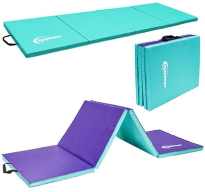 Opvouwbare Gymnastiekmat 180x60 cm - Zachte Trainingsmat voor Kinderen - Dikke 5 cm Fitnessmat voor Yoga, Pilates en Judo