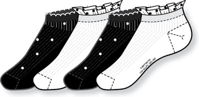 camano damessneakersokken, mini dots sokken, ca-soft sokken, drukvrije sneakersokken, zachte damessokken, sokken zonder elastiek, verstevigde hiel en teen, 4-pack sneakersokken.