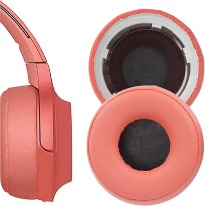 Vervangende Oorkussens voor Hoofdtelefoon - Comfortabele Oorkussens van Eenvoudig Te Reinigen Kunstleer en Schuim voor Sony WH-H800 Hoofdtelefoon (Rood)