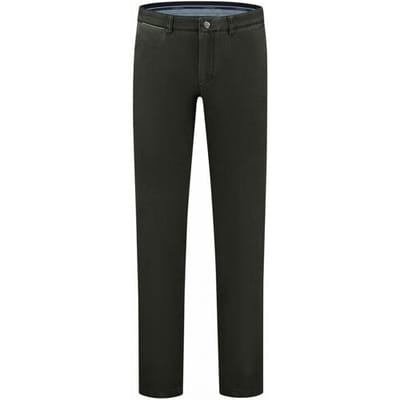Com4 Broek Micro Pattern Modern Chino Donker Groen / male