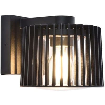 KS Verlichting buitenverlichting - Corby wandlamp - zwart - modern - aluminium - E27 - IP54 - decoratief venster