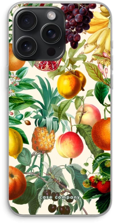 Case Company® - Hoesje geschikt voor iPhone 15 Pro Max hoesje - Classic Flora - Soft Cover Telefoonhoesje - Bescherming aan alle Kanten en Schermrand