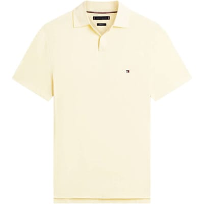 Tommy Hilfiger Slub Oxford Pique Polo Citronella/white Size: M | Polo Shirts Outlet | Heren | Geel