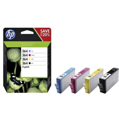 Inktcartridge hp n9j73ae 364 zwart + 3 kleuren