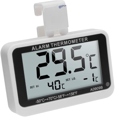 Digitale Koelkastthermometer met Binnen- en Buitensensor | Max/Min Alarm | Waterdicht