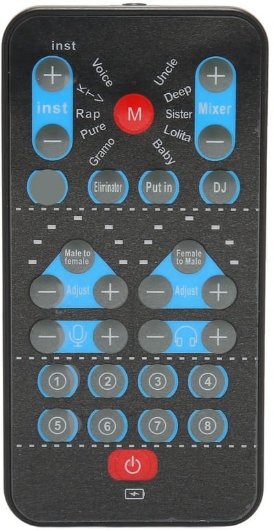 Allecto - Live Geluidskaart - Stemvervormer - Handheld - Mini Geluidskaart - 8 Geluidseffecten - Geschikt voor Mobiele Telefoon en Computer - Zwart