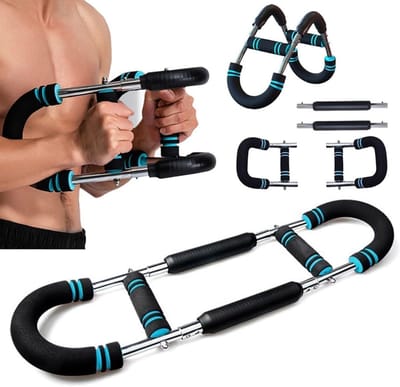 Arm Trainer - Oefenapparaat Onderarm - Kracht Opbouwen - Verstelbare Weerstand - 1.55 kg - Zwart
