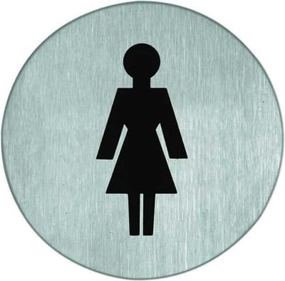 Artitec pictogram RVS 75MM dames