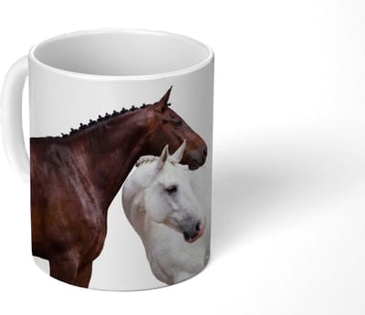 Mok - Koffiemok - Paard - Modern - Balans - Mokken - 350 ML - Beker - Koffiemokken - Theemok