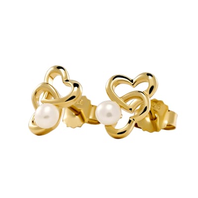 Orphelia 'Lili' Dames 925 Sterling Zilveren Stud Oorbellen - Goud ZO-7513/G
