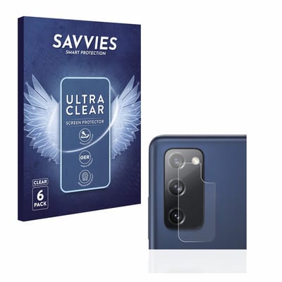Savvies - Screenprotector voor Samsung Galaxy S20 FE / 5G (Camera) - Folie Beschermfolie transparant 6 Stuks