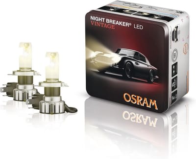 LED Vintage H4 Verlichting voor Klassieke Auto's - Tot 330% Meer Helderheid, Warmwitte Kleurtemperatuur