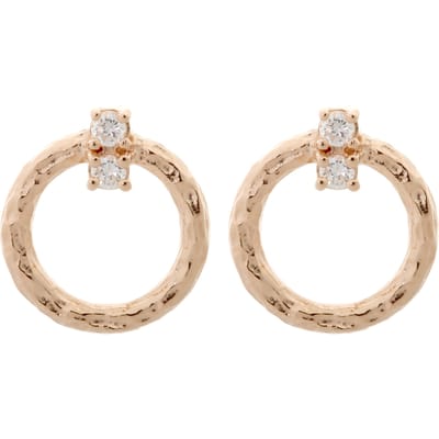 Orphelia 'Novalie' Dames 925 Sterling Zilveren Hangoorbellen - Roze ZO-7129/RG