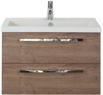 Seville Badmeubelset 80 cm - Tabacco - Keramische Wastafel Wit Djazz