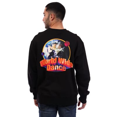Diesel Heren S-Macs Sweatshirt met ronde hals (Zwart)