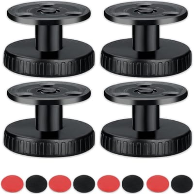 Verstelbare meubelpoten set van 4, hoogte 27-40 mm, met 3M tape en antislip pads voor bedden en kasten