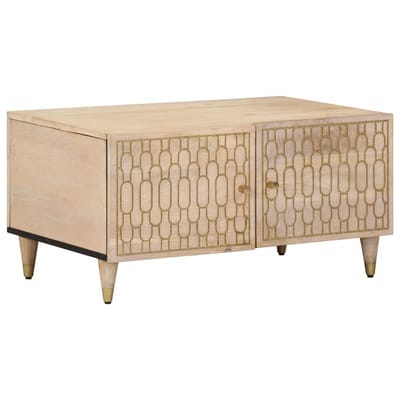 vidaXL - Salontafel - 80x50x40 - cm - massief - mangohout