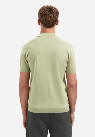 No Excess Pullover Short Sleeve Polo Solid Light Moss Größe: XL | Poloshirts Outlet | Herren