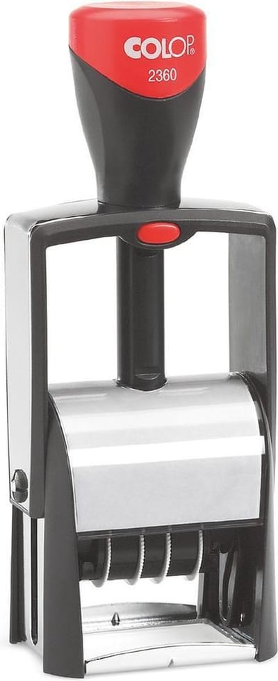 Colop Classic 2360 Rood - Stempels - Datum stempel Nederlands - Stempel afbeelding en tekst
